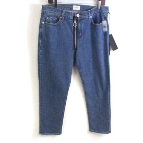 Hudson Crop Riley Relaxed Straight Jeans Exp Zip size 29 NWT $220 - Picture 2 of 7